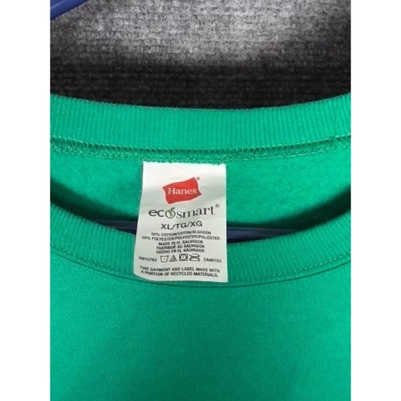 VTG Hanes Ecosmart Ugly Christmas Sweater Fireplace Stockings‎ XL Festive Casual - Picture 3 of 8